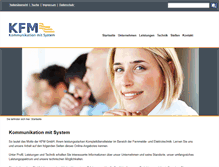 Tablet Screenshot of kfm.de